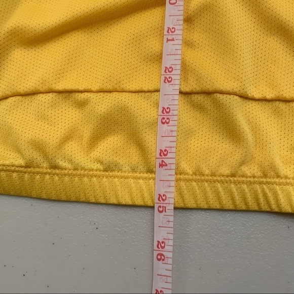SUGOI Shirt Adult Size Medium Yellow 1/2 Zip Cycling Back Pockets Women - Picture 6 of 7